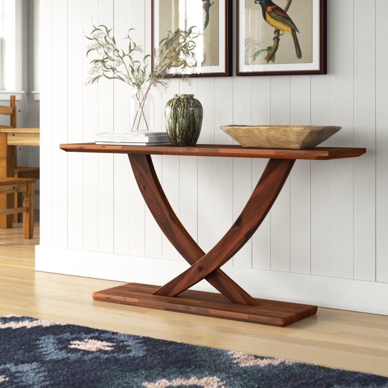 Vanwingerden 57" Solid Wood Console Table