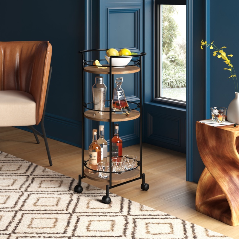 Waldschmidt Metal Bar Cart