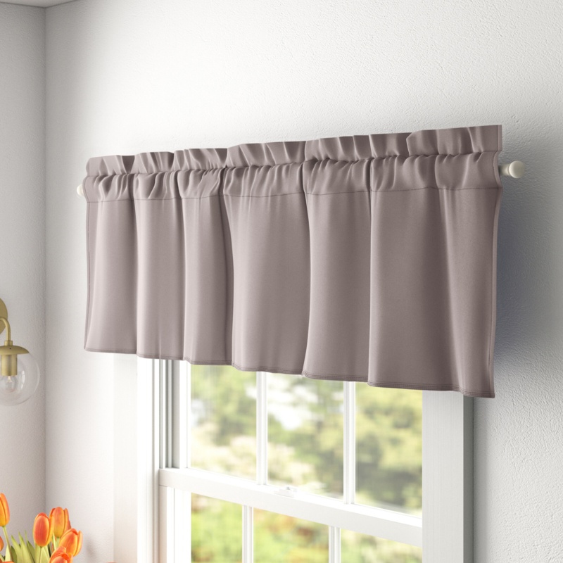 Wayfair Basics® Thermal Room Darkening Rod Pocket Curtain Valance
