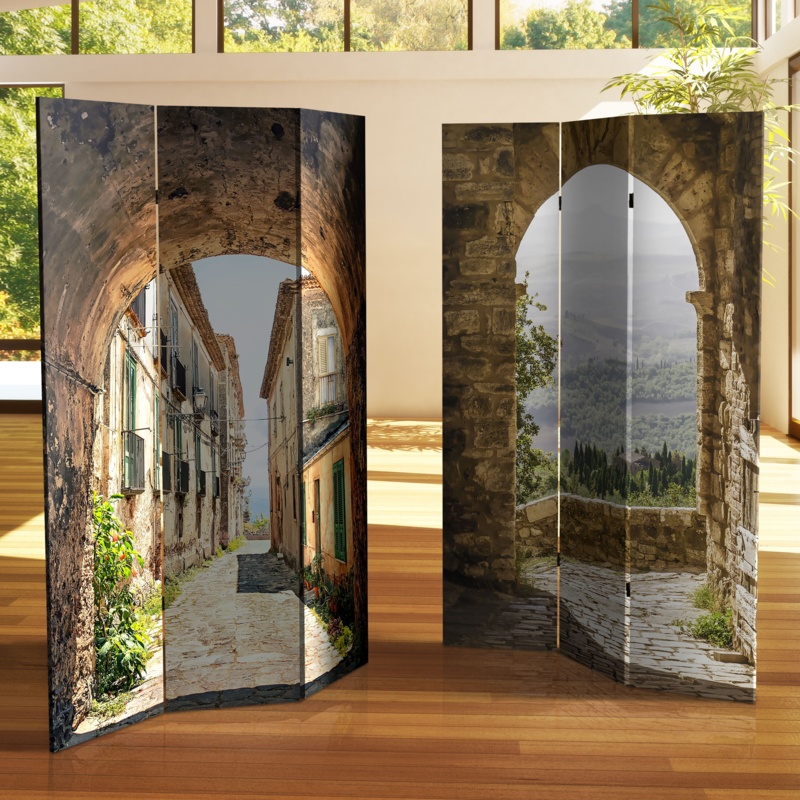 Wimmer 47.25" W x 72" H 3 - Panel Folding Room Divider