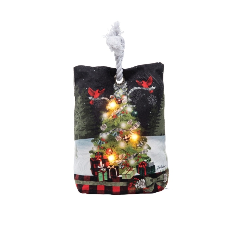 Xmas Tree Memories Fabric Weighted Floor Stop