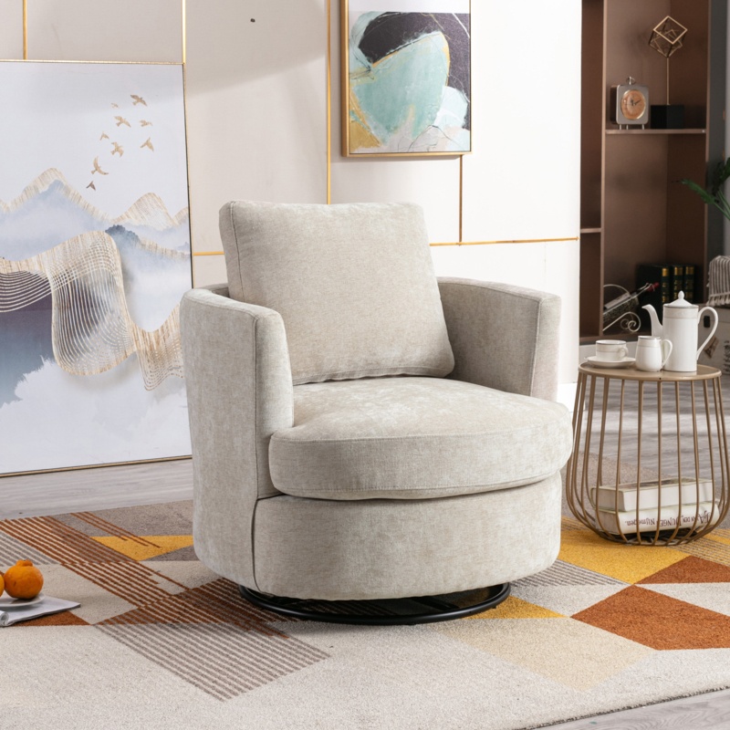 Yelina 81.08 Cm Wide Polyester Barrel Chair