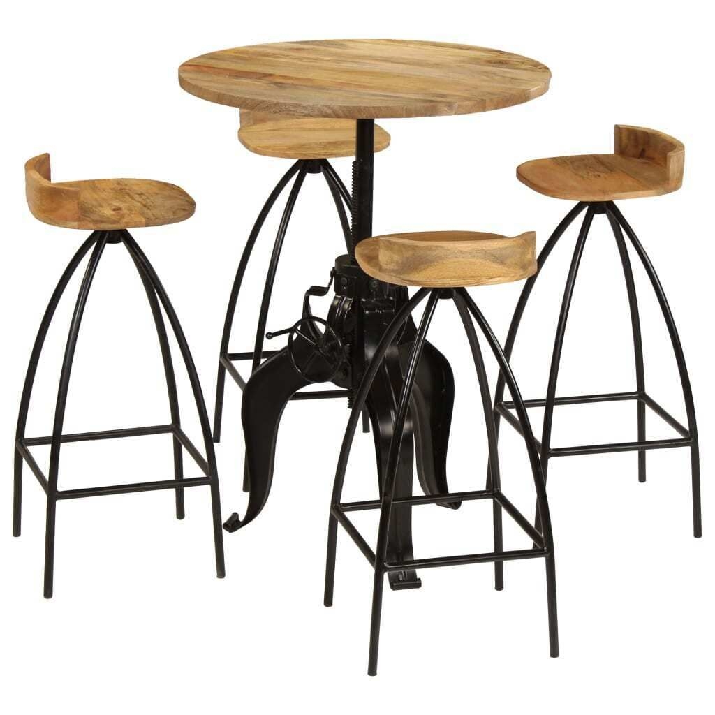 Bar Set 5 Pieces Mango Woodblw Tpg