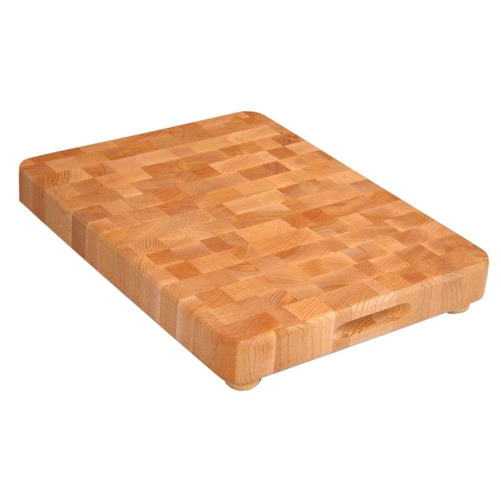 Catskill Craftsmen Hardwood Cutting Board with Feet, Natural