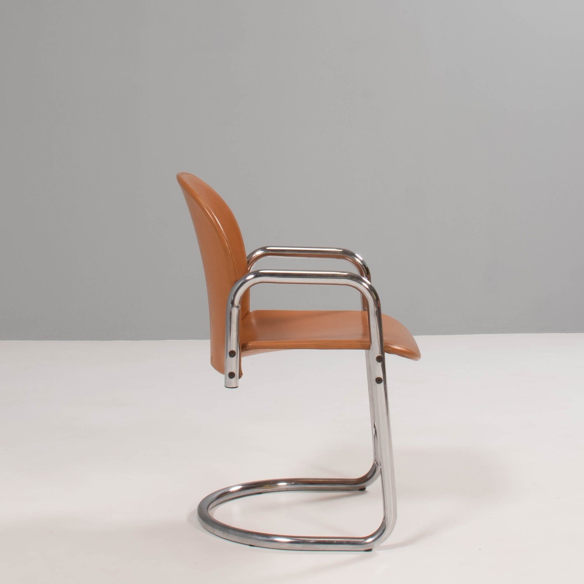 1970's Afra & Tobia Scarpa for B&B Italia Dialogo Dining Chairs, Set of 4