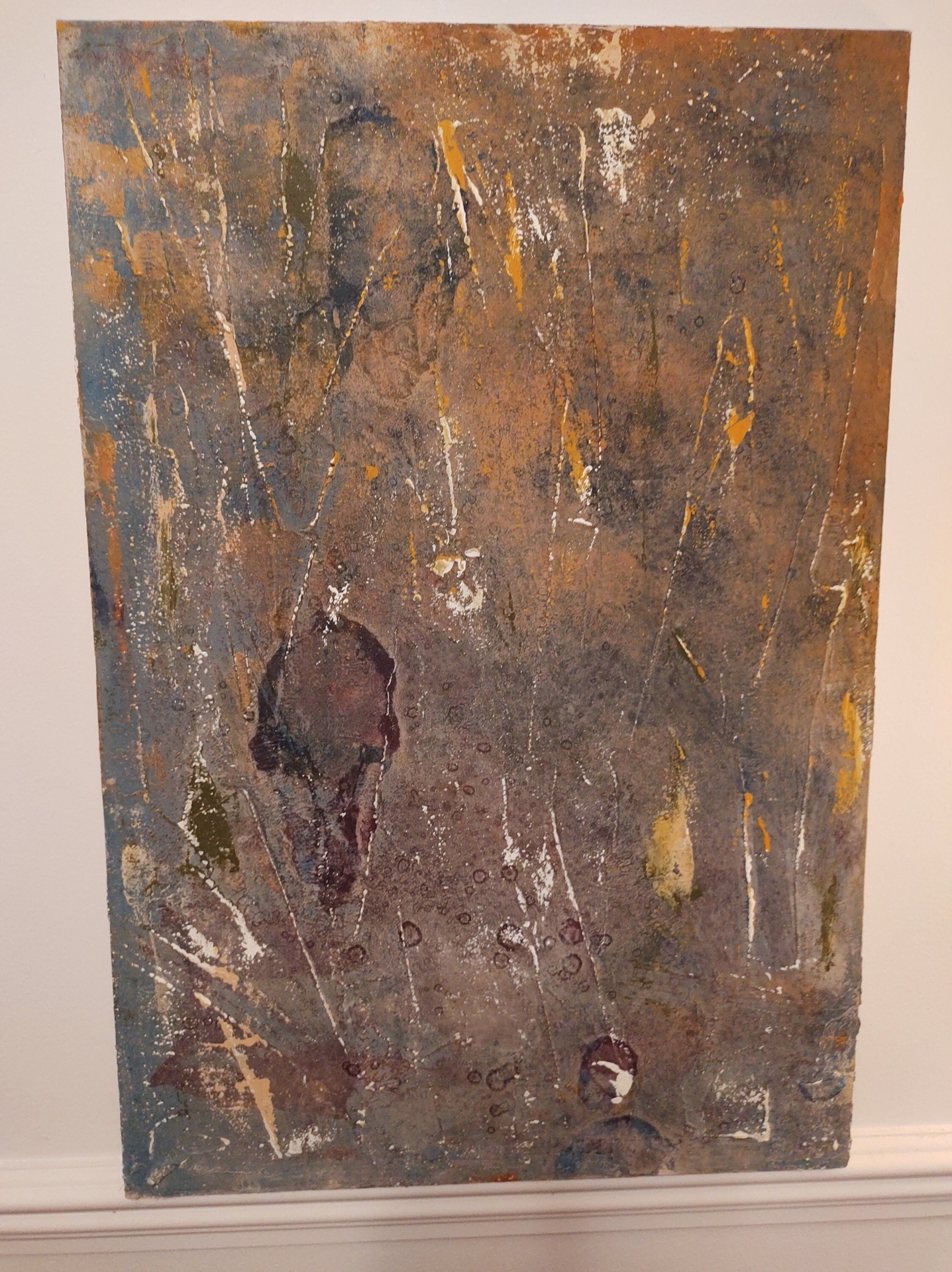 Abstract textured Urban Decay painting