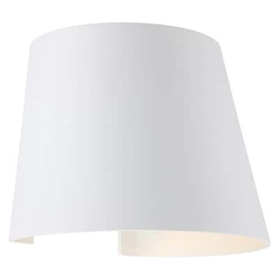 Access Lighting Cone Medium 1-Light White LED Outdoor Wall Mount Sconce