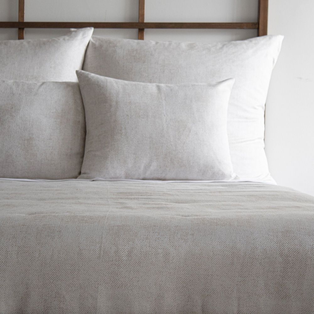 Ann Gish and The Art of Home Chino Modern Classic Grey Woven Throw Pillow - 36x33 | Slate |