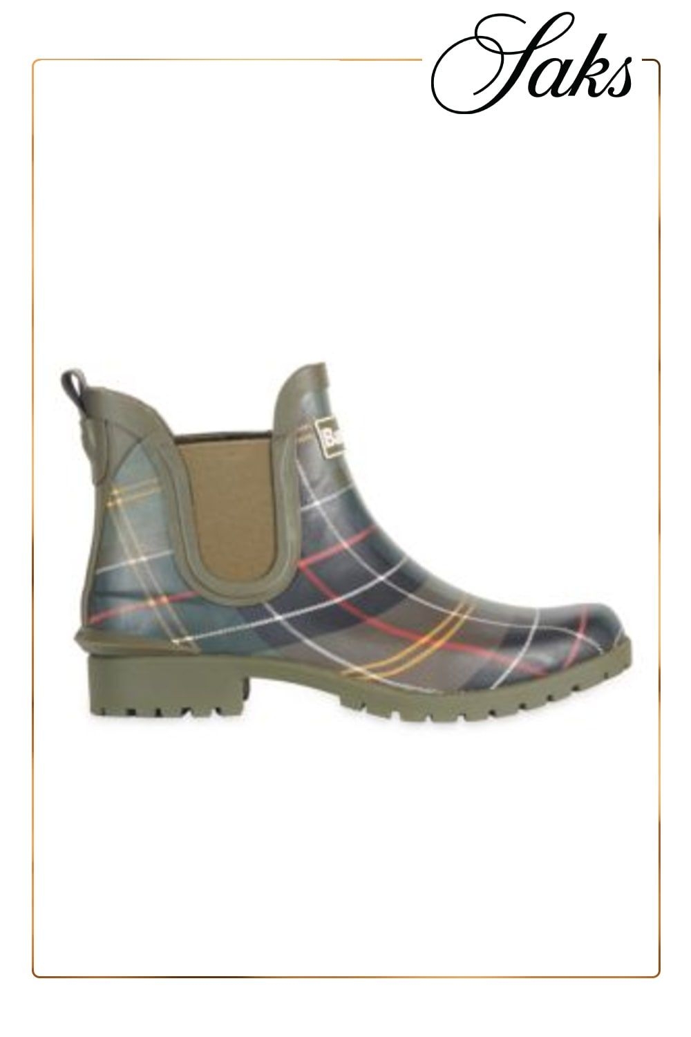 Barbour - Wilton Short Plaid Rainboots