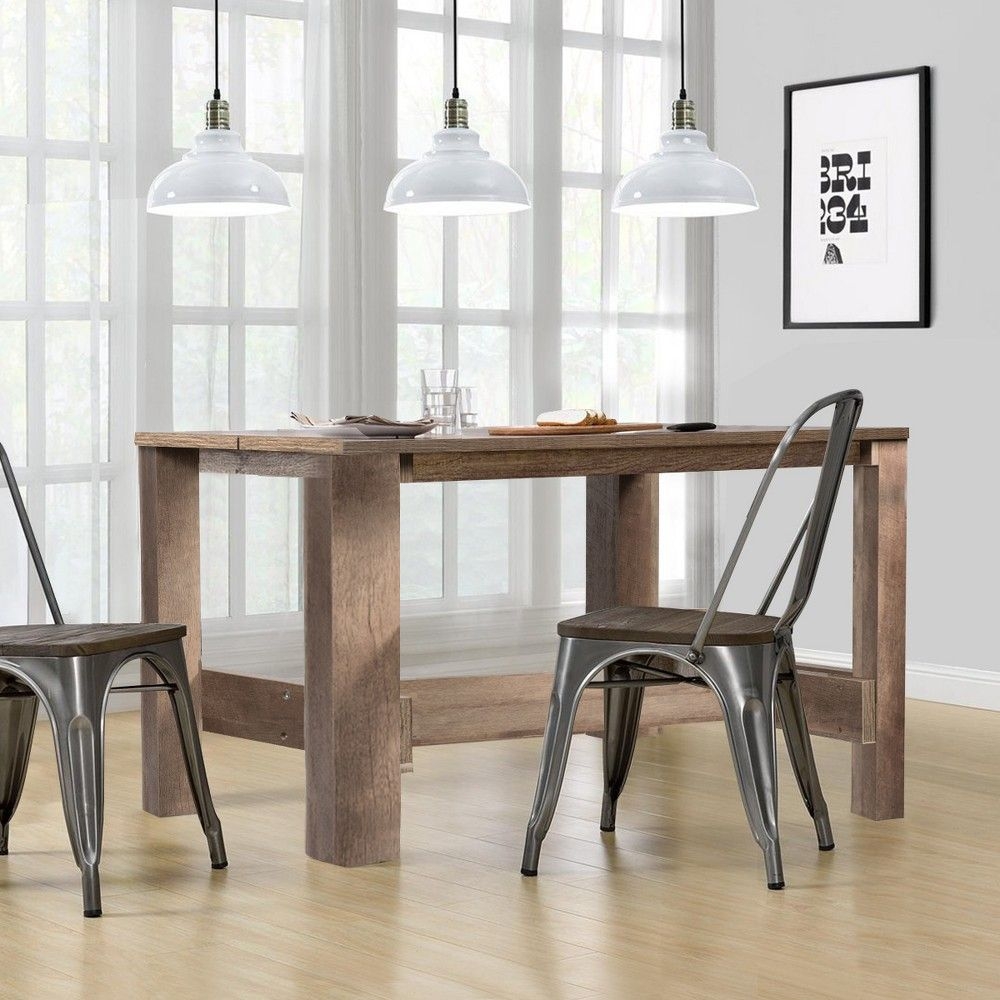 Costway Dining Table Counter Height Rectangular Kitchen Living Room