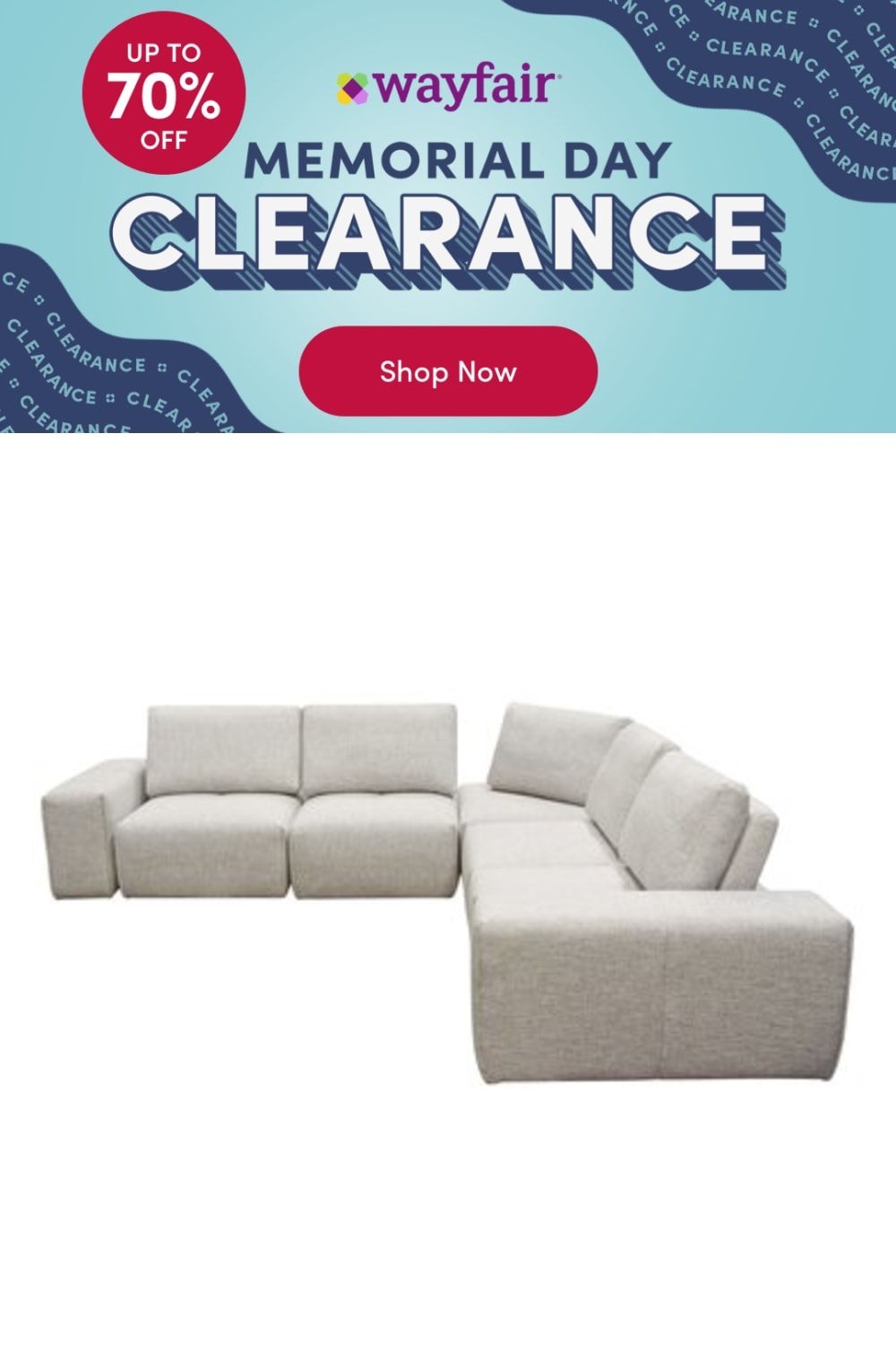 Diamond Sofa Jazz 120" Wide Modular Corner Sectional, Upholstery/Polyester/Polyester Blend, Size 32"H X 120"W X 120"D | Wayfair