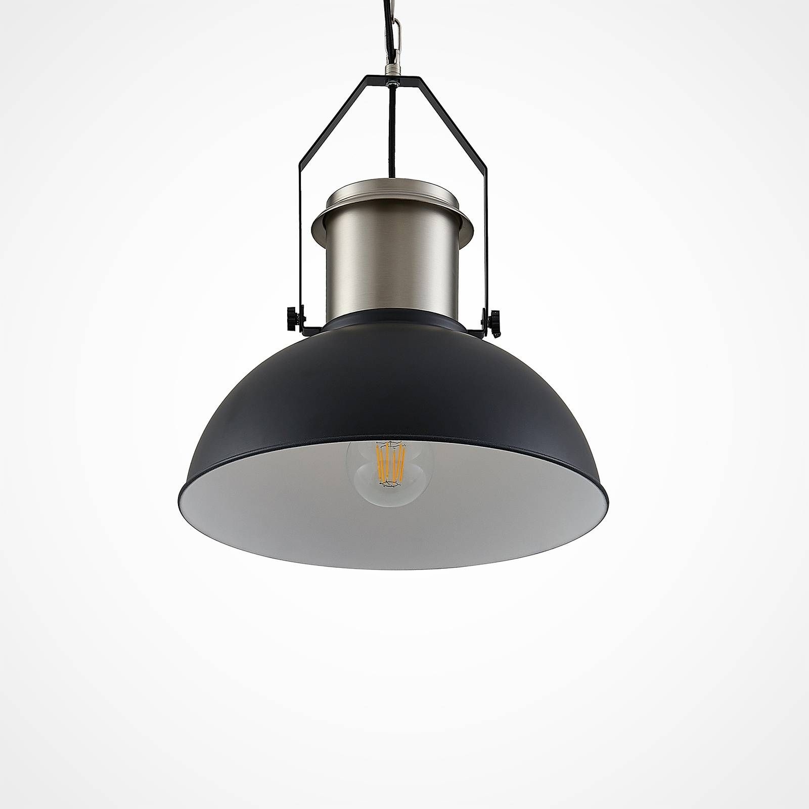 Lindby Freitjof hanging lamp black/matt nickel