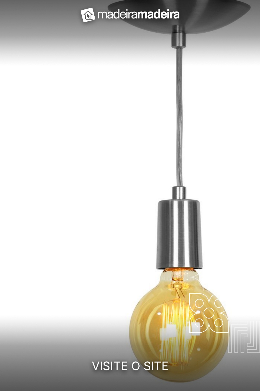 Lustre Pendente Tubo Cilindro Alumnio Escovado Fio 1.20m