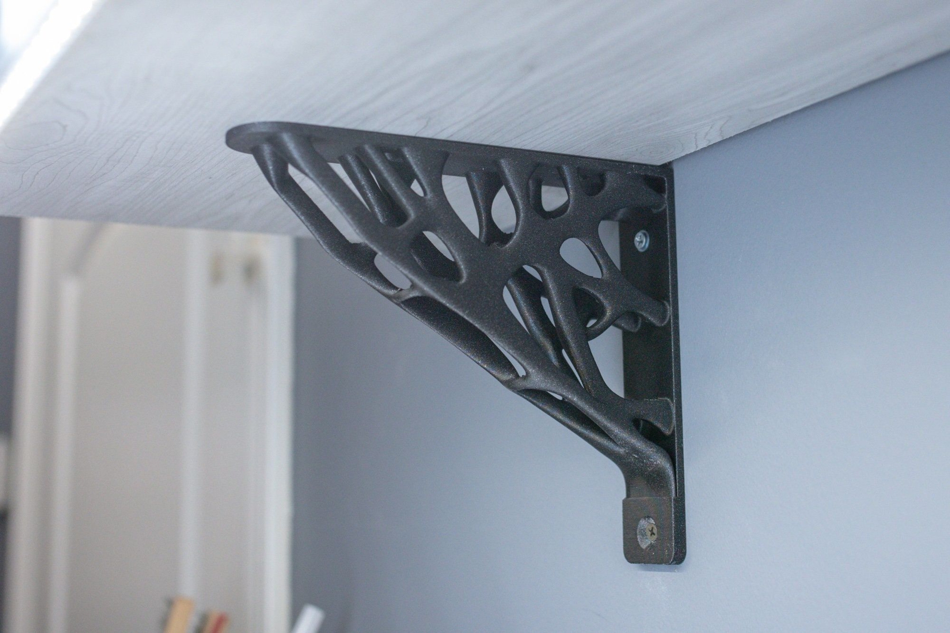 Modern Shelf Brackets SET | Structurally Optimized topology optimized shelf bracket minimalist bracket shelving holder