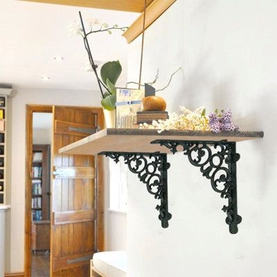 NACH Scroll Shelf Bracket, Size 12.0 H x 2.2 W x 12.0 D in | Wayfair