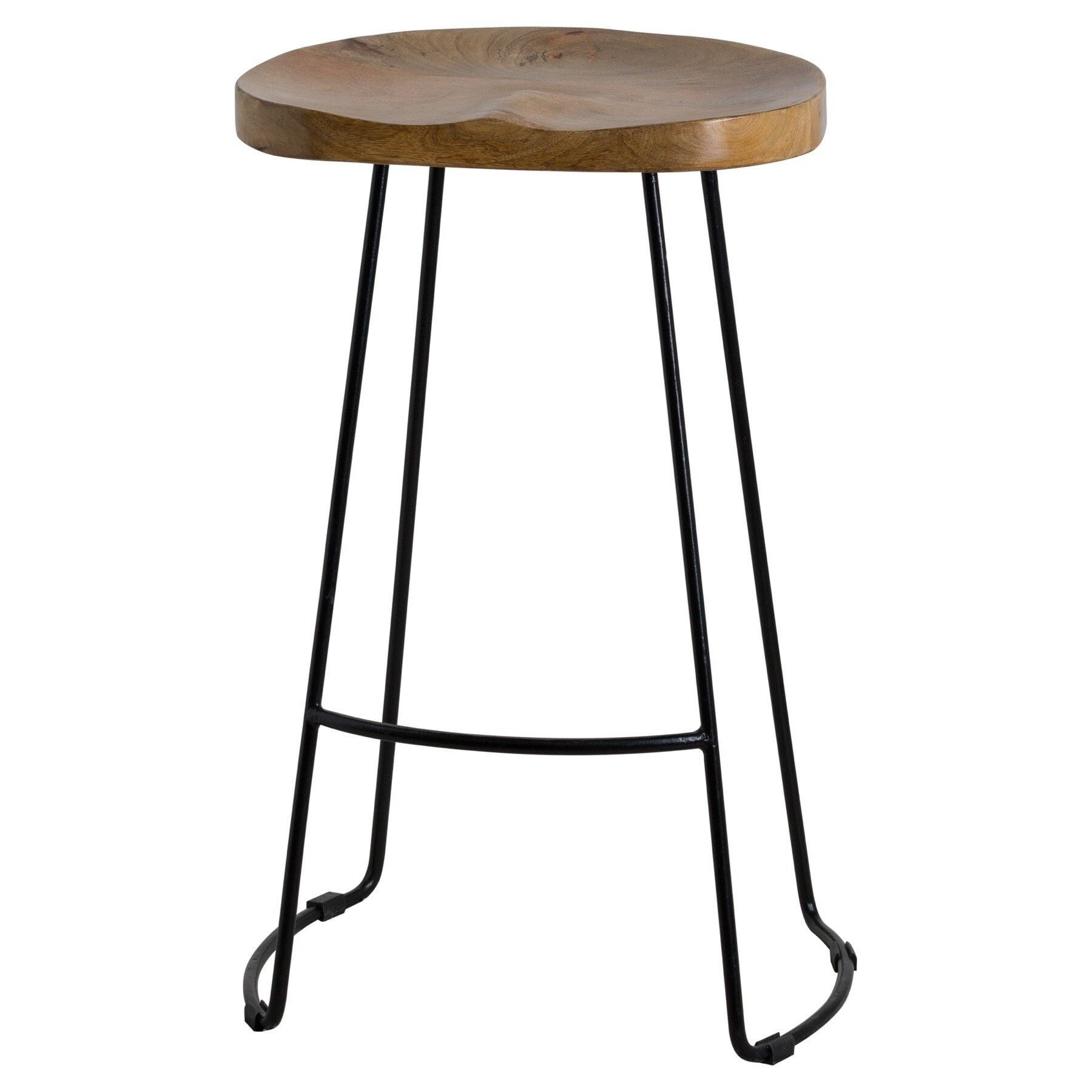 Nordic Hardwood Shaped Barstool
