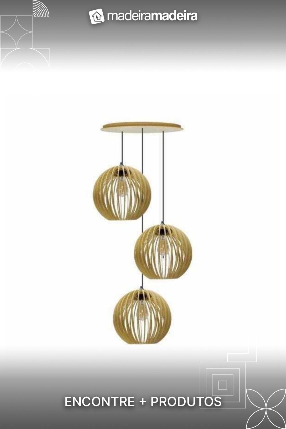 Pendente Trio - Mini Ball - Marfim