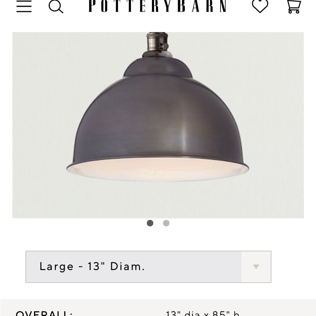 Pottery Barn Other | Pair (2) Pottery Barn Bronze Metal Bell Cord Pendants. | Color: Brown | Size: Os