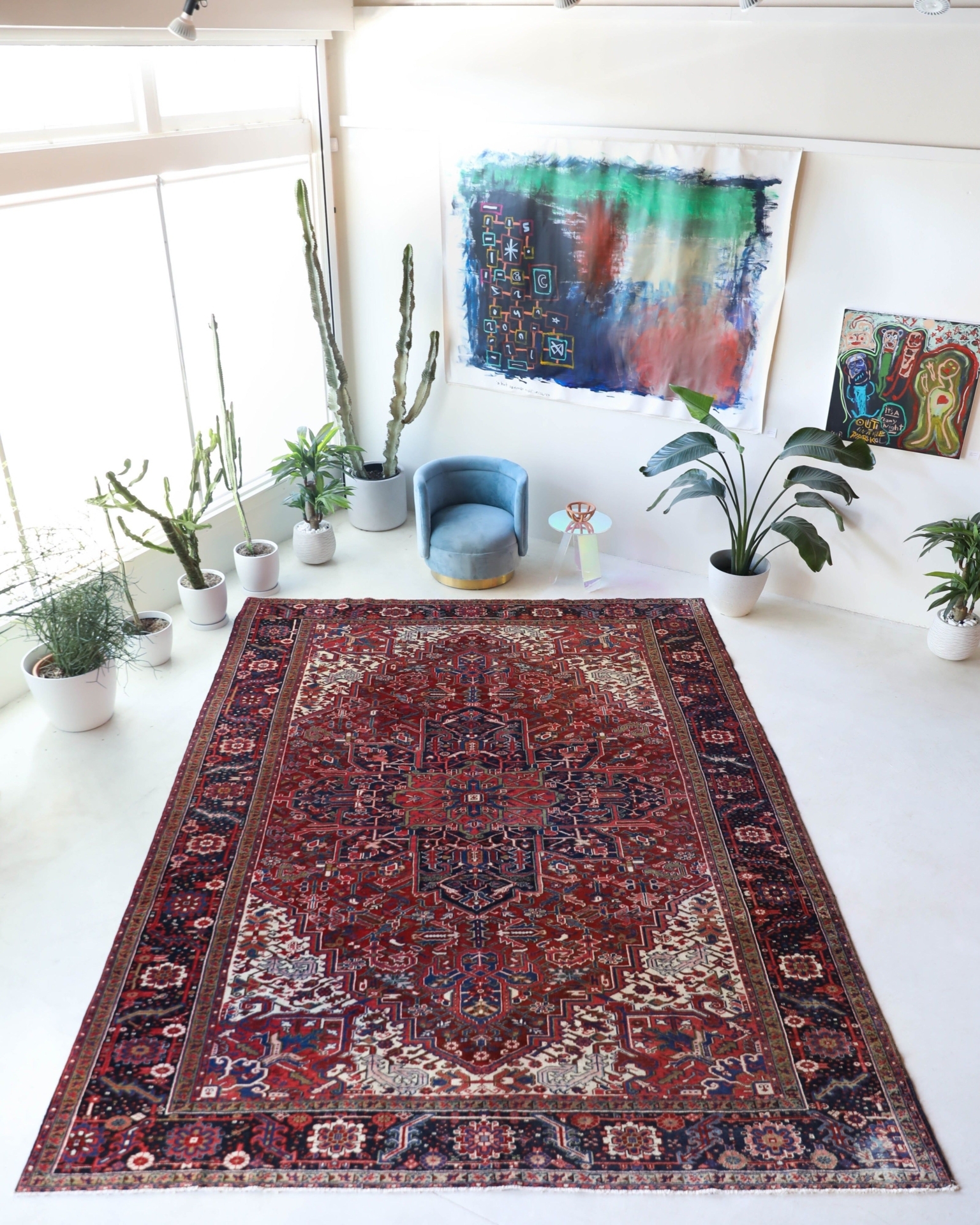 Semi-Antique NW Persian Heriz Rug 9'7"x13'4"