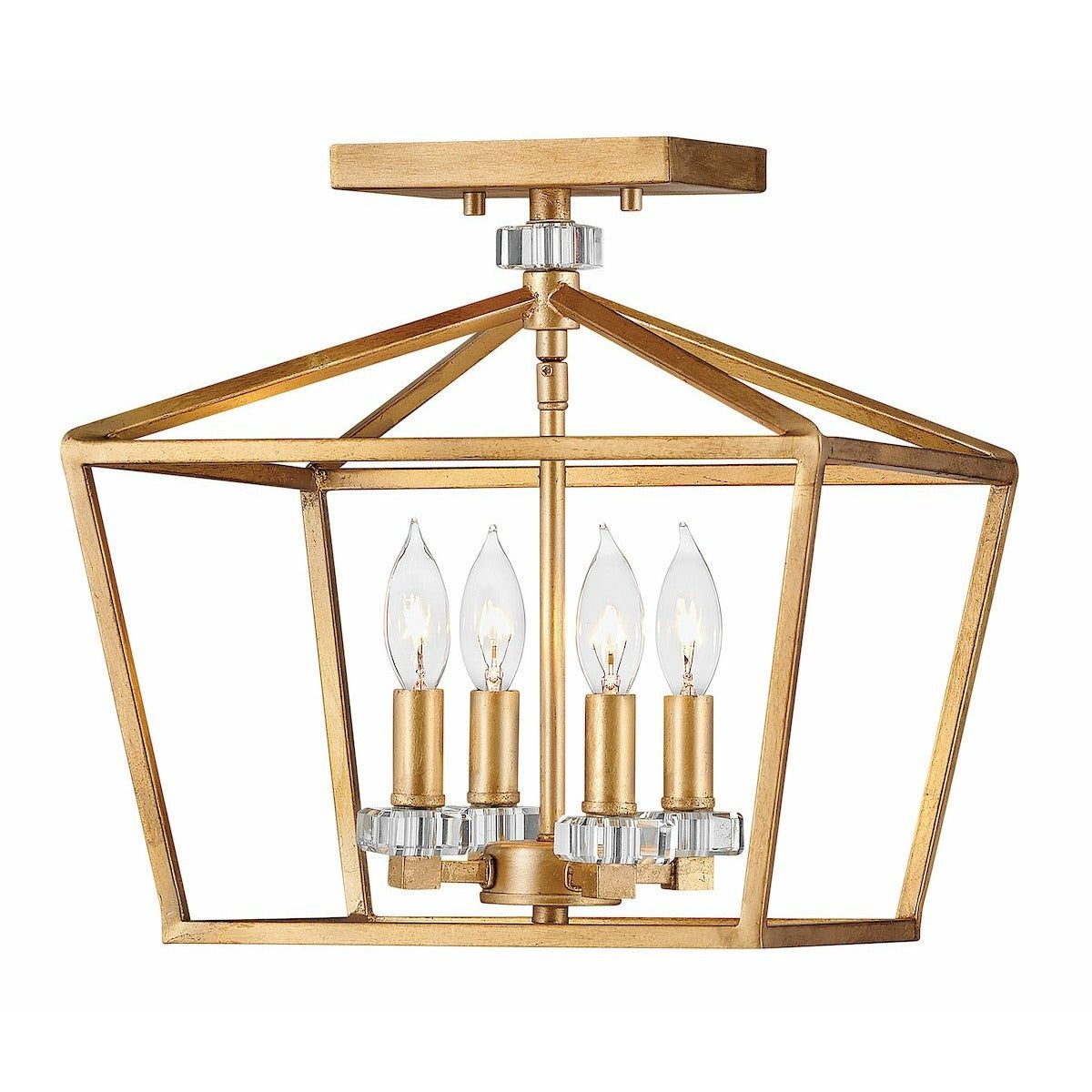 Stinson Semi Flush Mount - Black