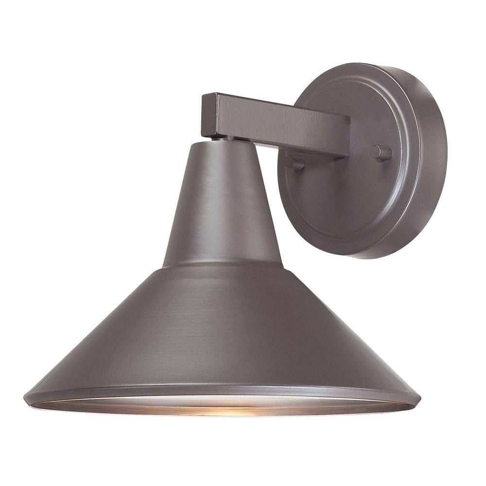 the great outdoors by Minka Lavery Bay Crest 1-Light Dorian Bronze Outdoor Wall Lantern Sconce