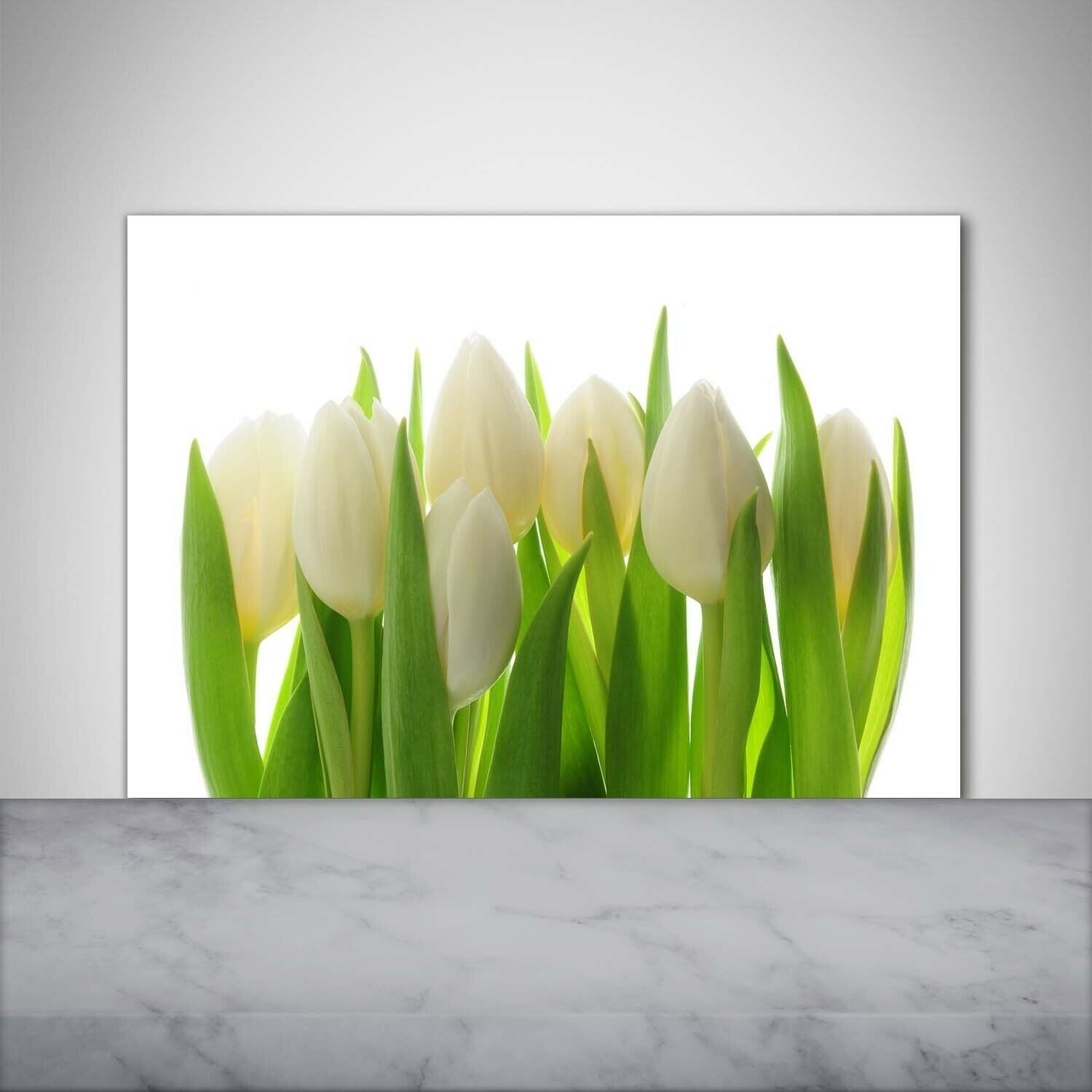 Tulup Kitchen Glass Splashback 100x70 Tulips