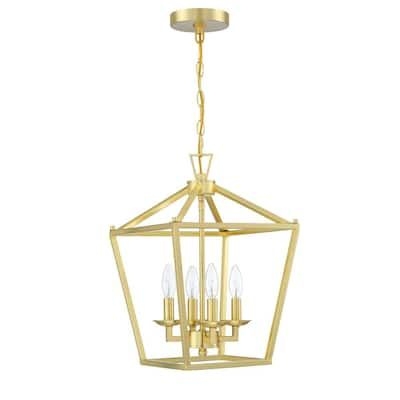 Uixe 4 -Light Soft gold Chandelier