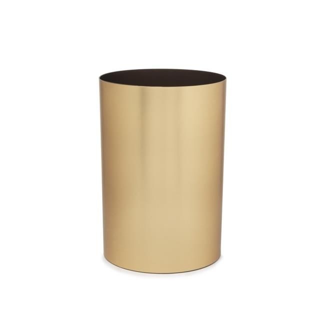 Umbra 082870-221 4.5 gal Metalla Trash Can - Matte Brass