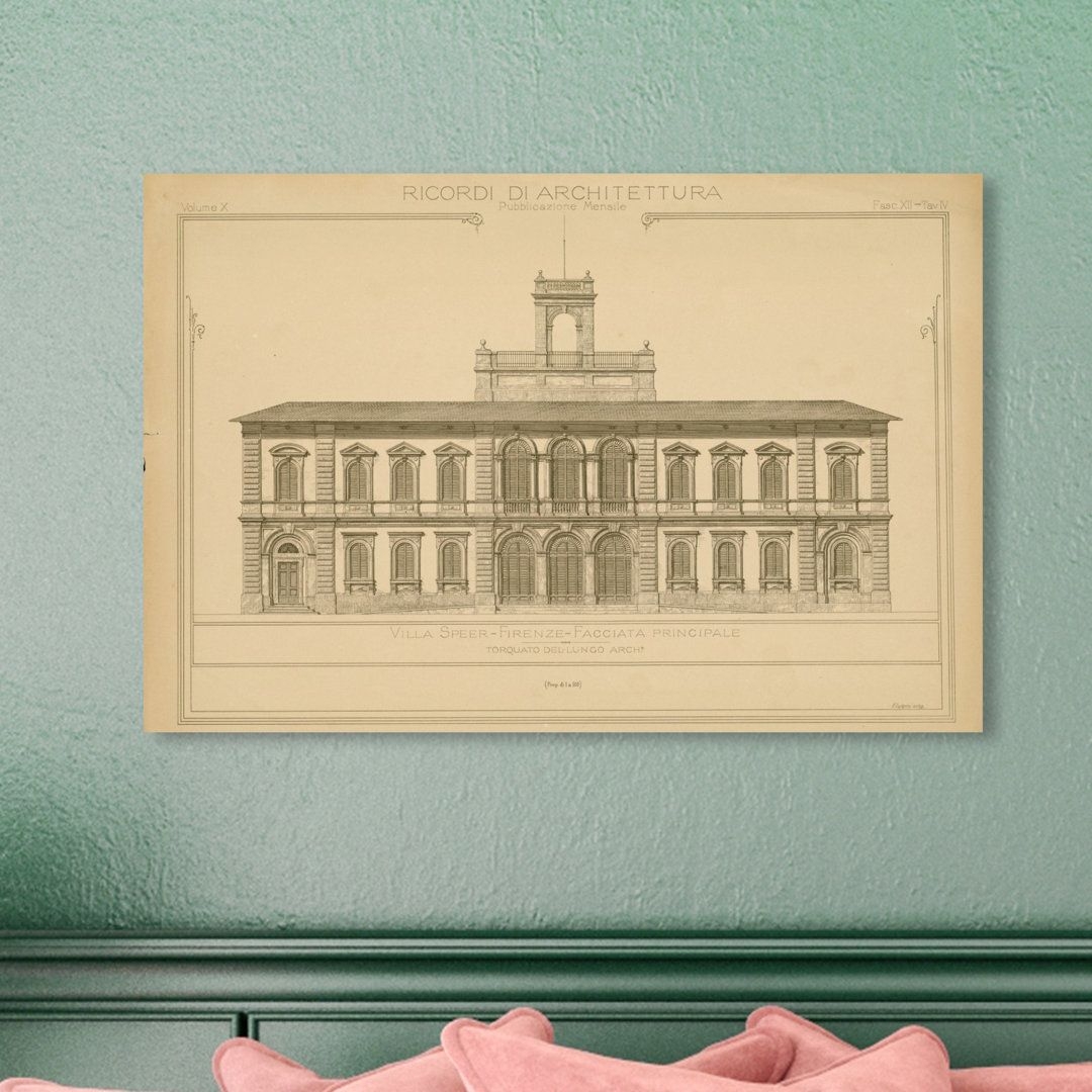 'Villa Speer' Graphic Art on Wrapped Canvas