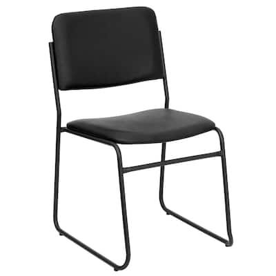 Vinyl Stackable Chair in Brown