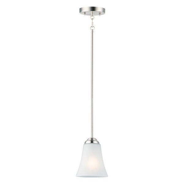 Vital 1-Light 5.5" Wide Satin Nickel Mini Pendant