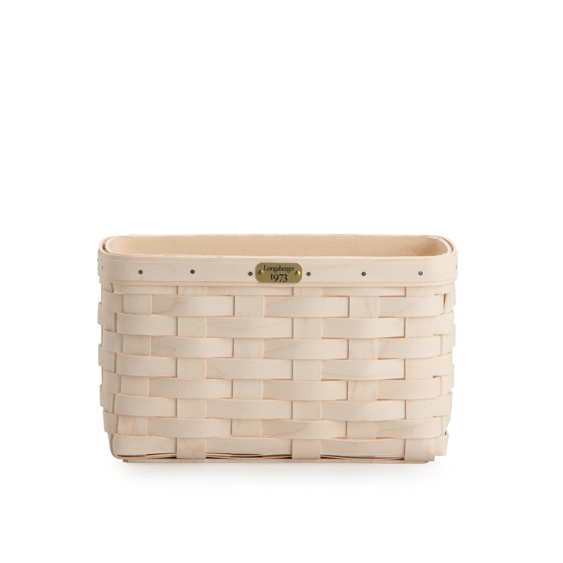 White 1973 Tall Rectangle Organizing Basket Set with Free Protector