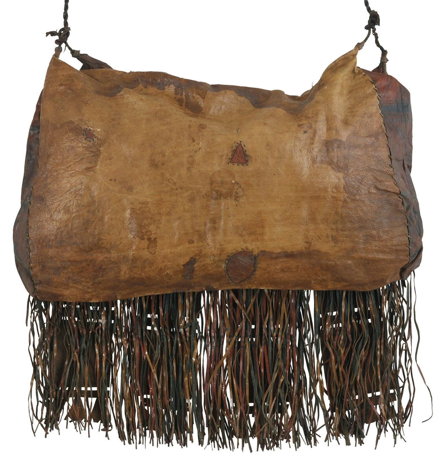 African Tuareg leather camel horse bag from Niger Peul Fulani Sahara