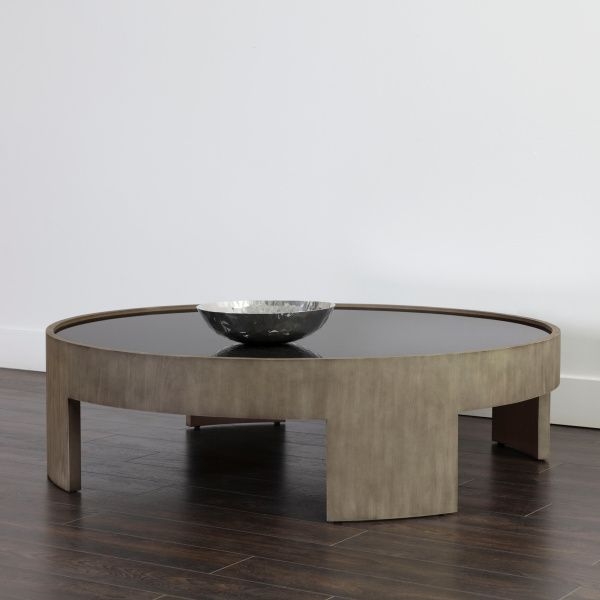 Brunetto Coffee Table - Large - in Ash Grey by Sunpan