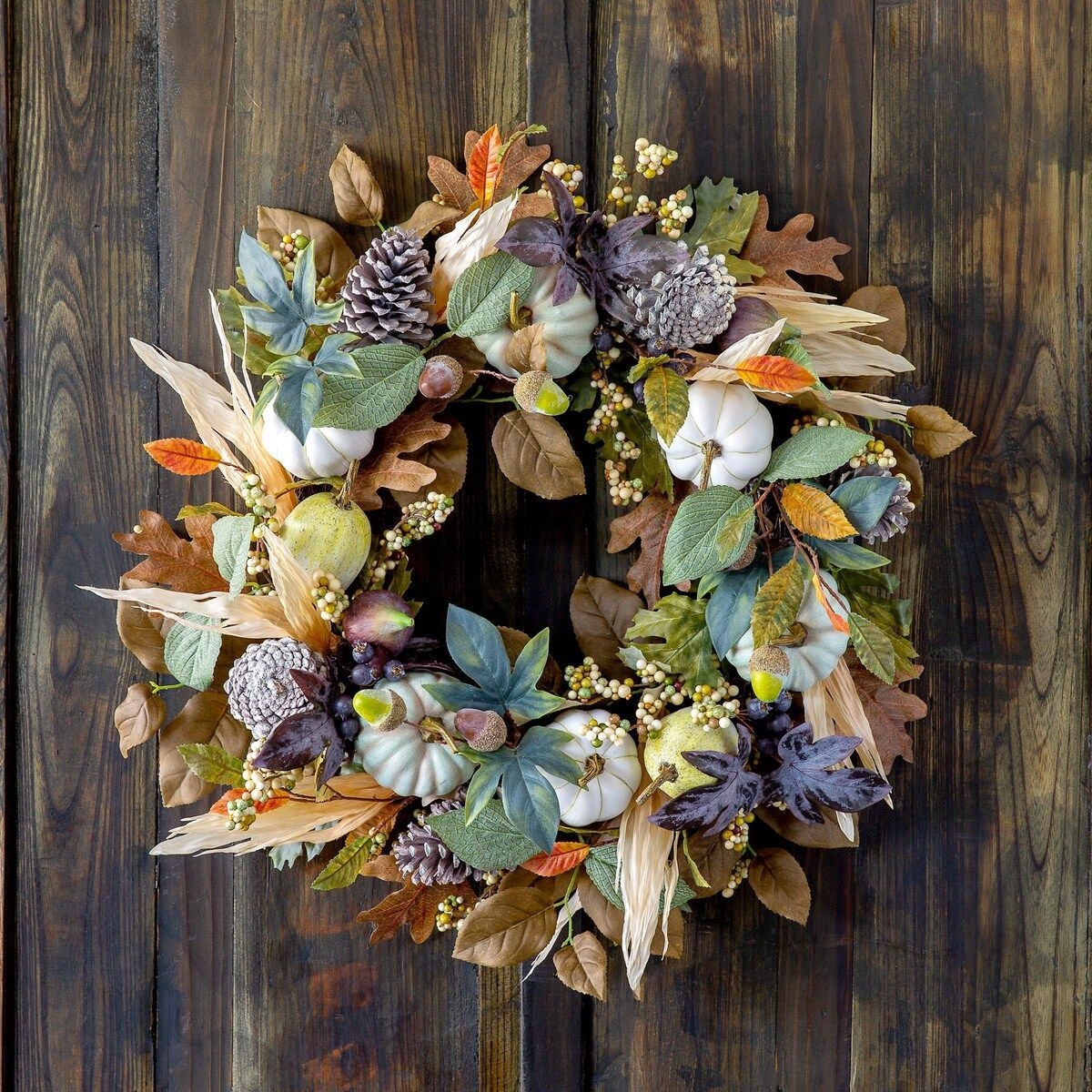 Fabulous Lush Rustic Farmhouse Wreath, Door decor for your home, Free Shipping - IN STOCK