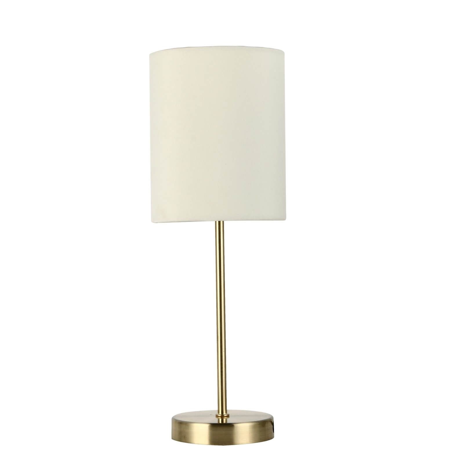 Floor Lamp & Matching Table Lamps Set - Gold and Cream
