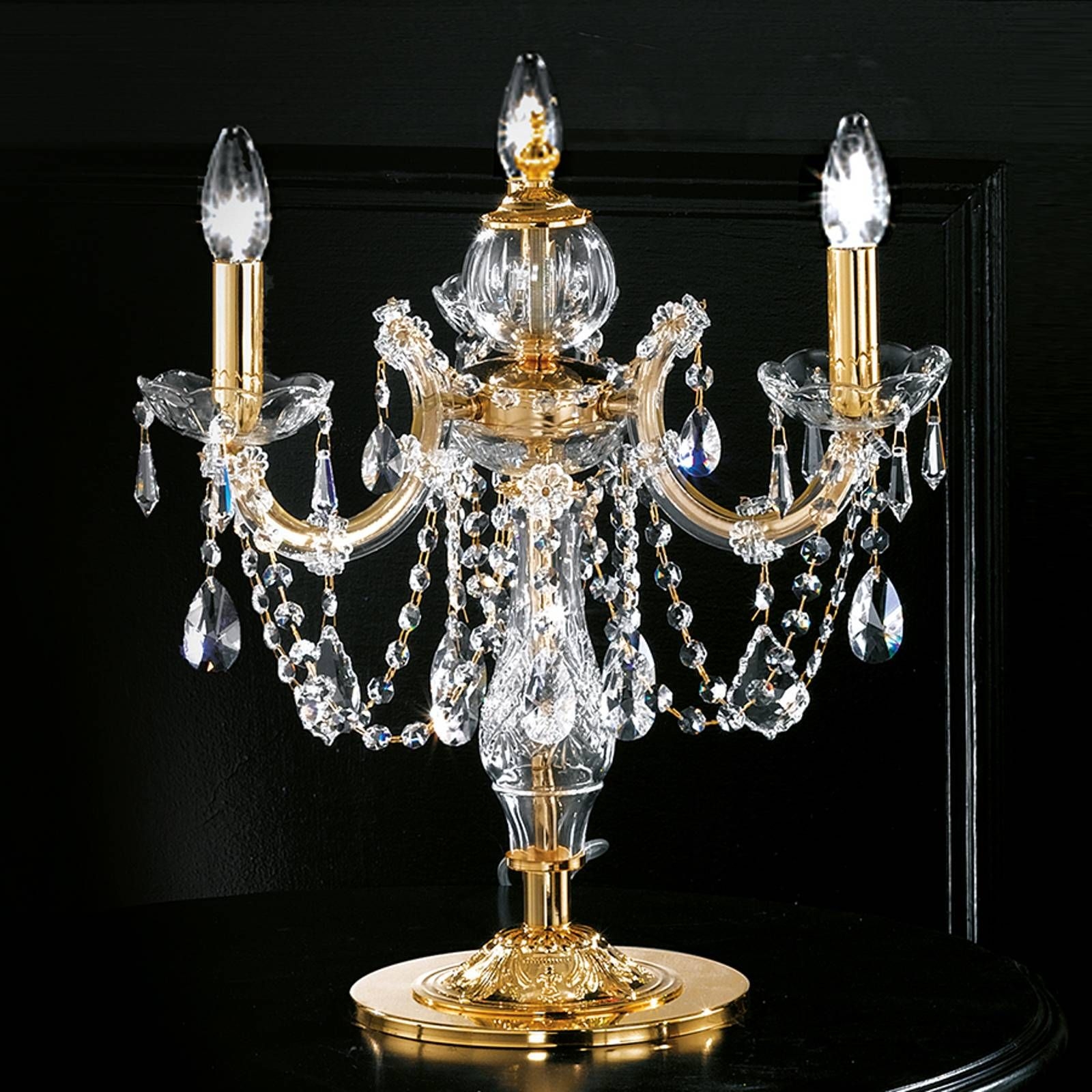 Masiero Magnificent three-bulb table lamp Maria Teresa