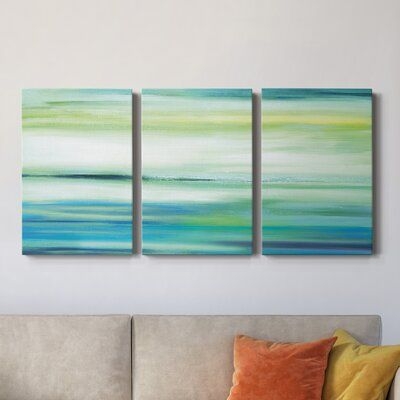 Orren Ellis Above The Blue- Premium Gallery Wrapped Canvas - Ready To Hang Canvas & Fabric in Black/Brown/White, Size 12.0 H x 24.0 W x 1.0 D in