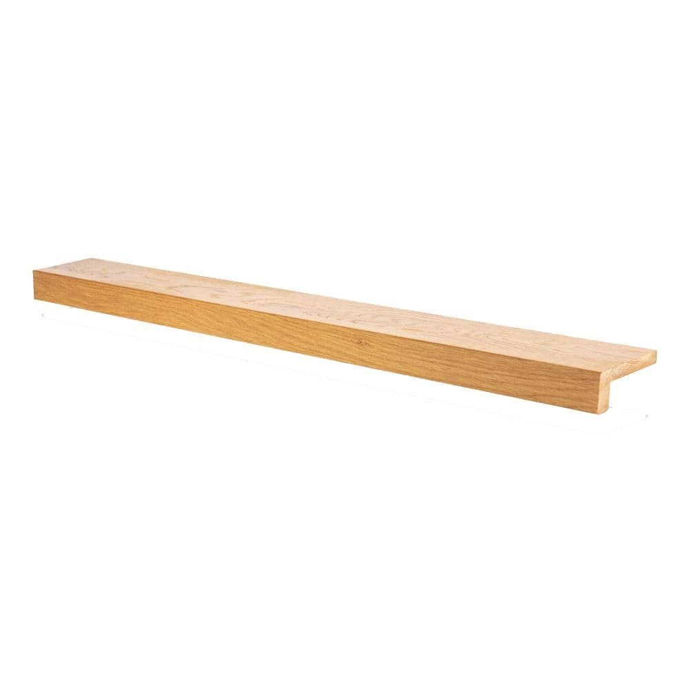 0.75 in. x 5.25 in. x 48 in. Prefinished Natural Red Oak Modern Retread Stair Nosing