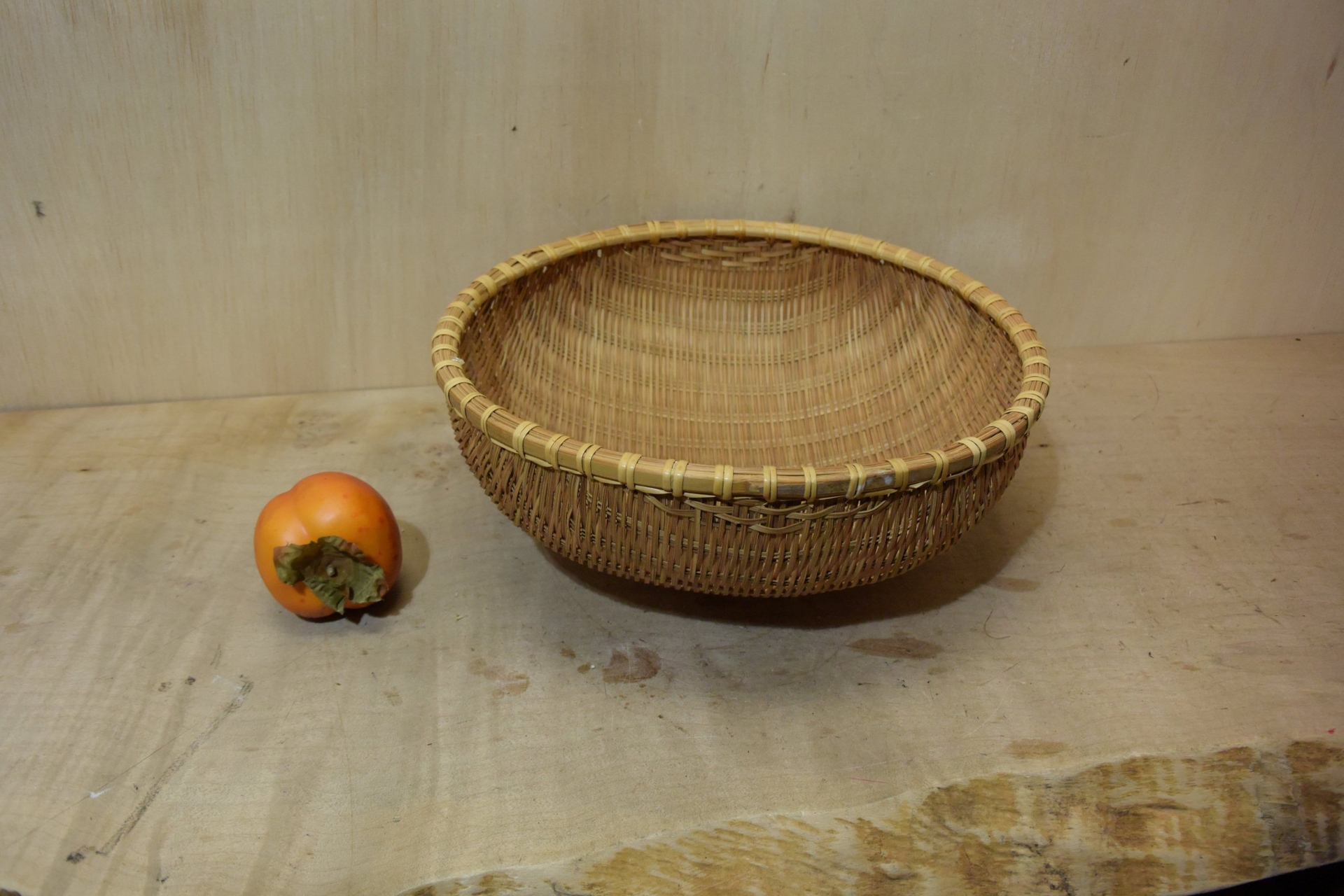 11 Inches Diameter Asian Bamboo Round Basket