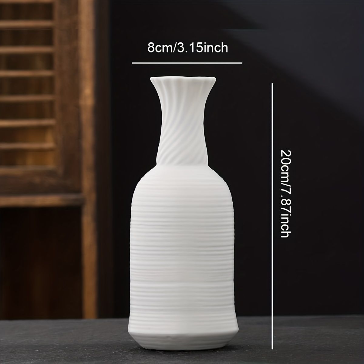 1pc Ceramic Vase Ornaments, Suitable For Living Room Bedroom Dining Table Study Rooms Office Cafes And Other Places Decor, Christmas Thanksgiving Gift