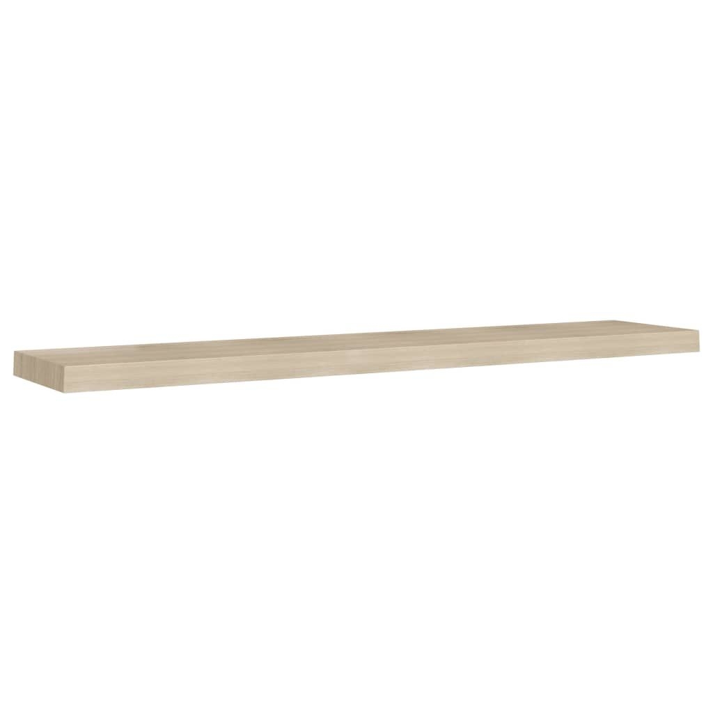 2 db tlgyszn MDF fali polc 120 x 23,5 x 3,8 cm