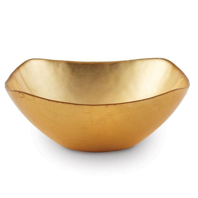 5 in. Atlas Square Gold Glass Bowl, 5