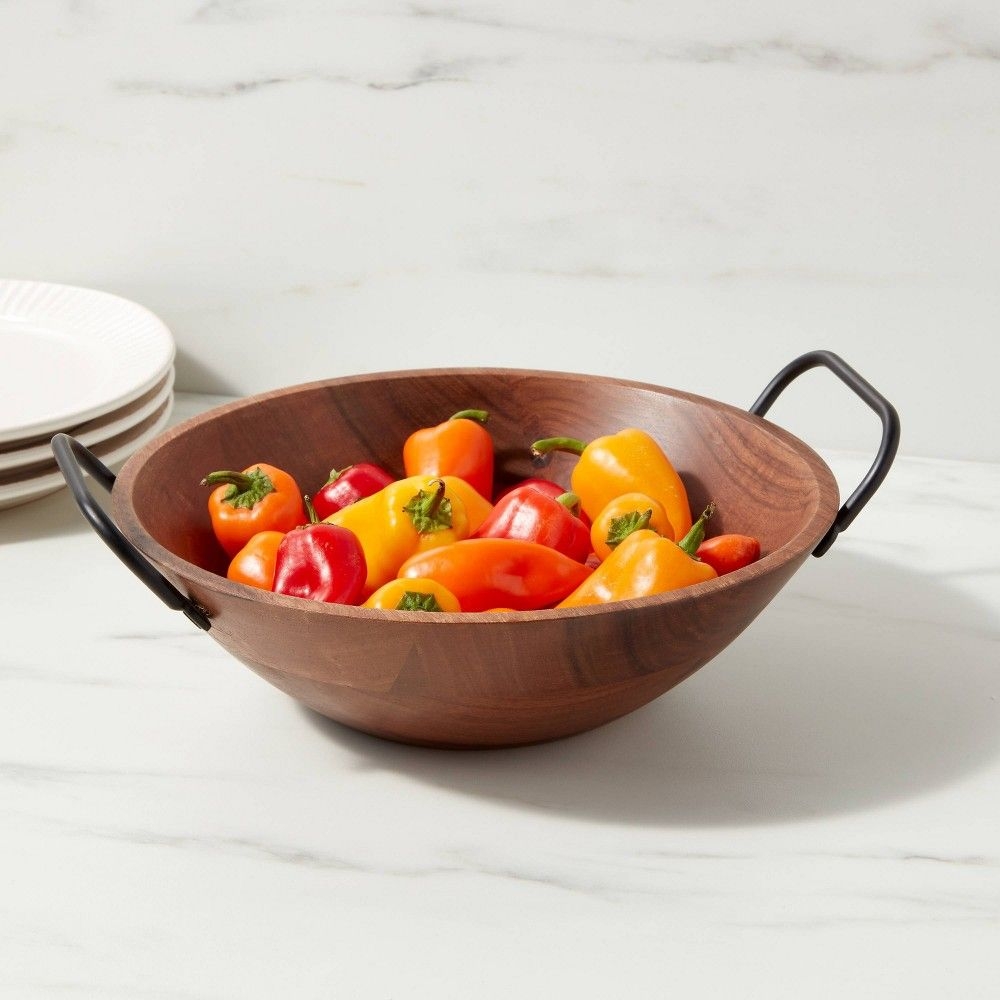 62.5oz Wood Medium Serving Bowl - Threshold