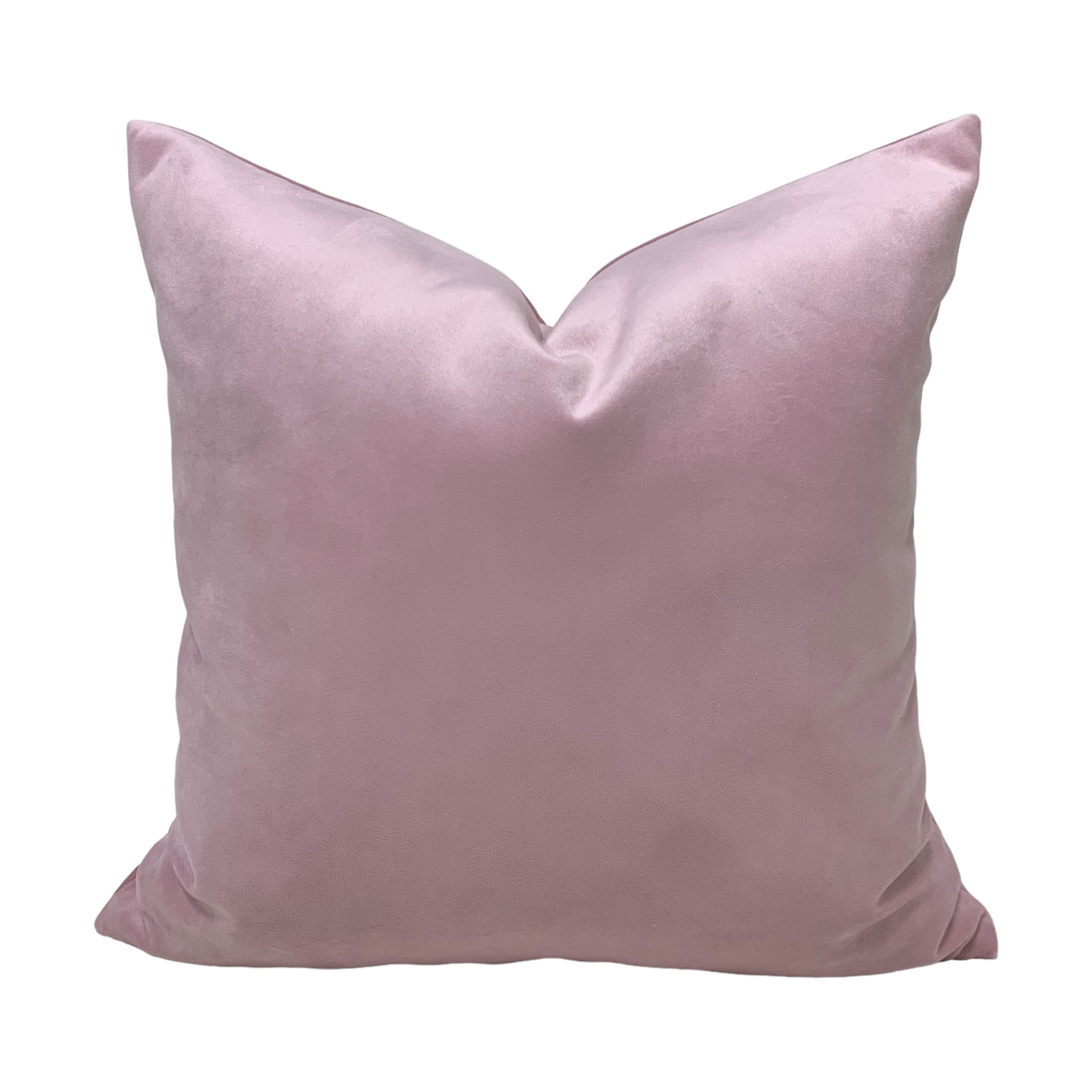Baby Pink Velvet Pillow Cover, Velvet Pillowcas, Throw Pillow, Accent Pillow, Sofa Cushion Covers, Couch Pillow, Living Room Decor