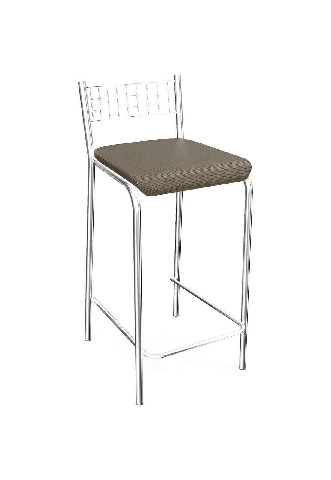 Banqueta Zurique Cromada 21 De Metal Crome Kappesberg