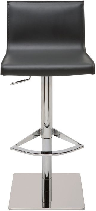 Colter Dark Grey Leather Adjustable Stool | 1StopBedrooms
