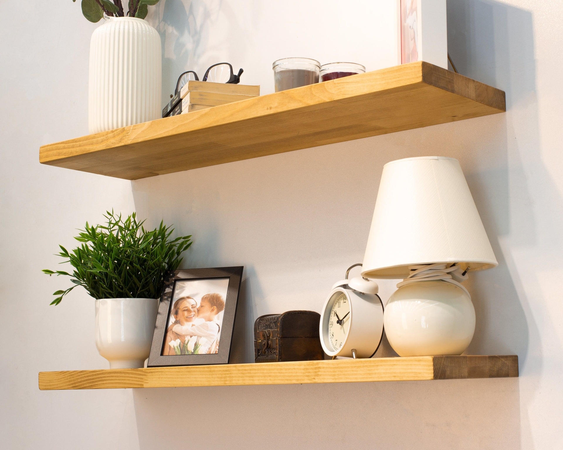 Custom Floating Shelves, Floating Shelves with Brackets, Wall Mounted Floating Shelf, Kitchen and Bathrooom Organization, Book Shelf
