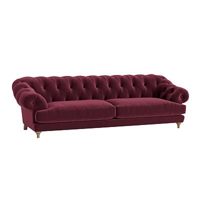 Extra large Bagsie Sofa in Drenched Damsons Clever Velvet
