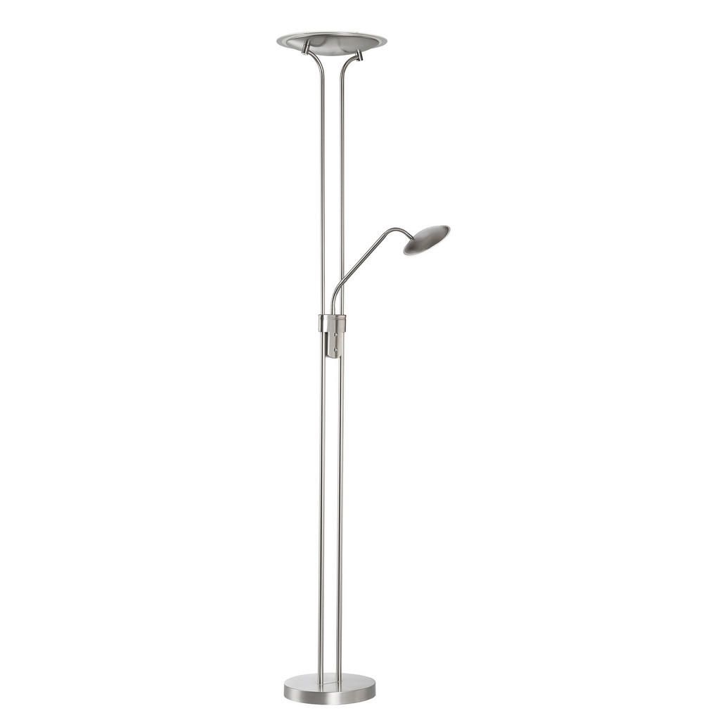 Fischer & Honsel Led-Stehleuchte 35/180 cm - Nickelfarben